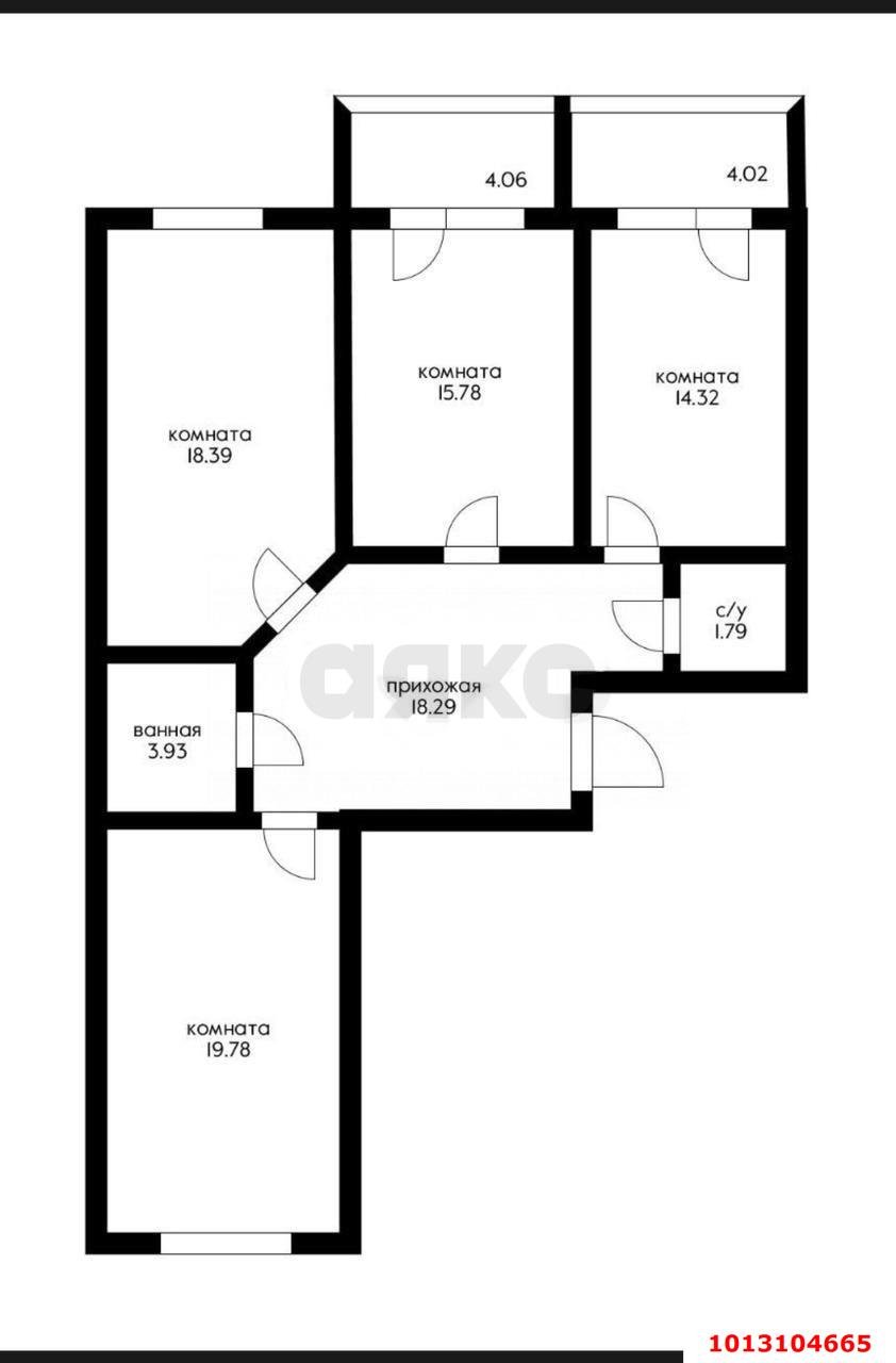 Фото №3: 3-комнатная квартира 100 м² - Краснодар, жилой комплекс Авиатор, ул. имени Валерия Гассия, 2