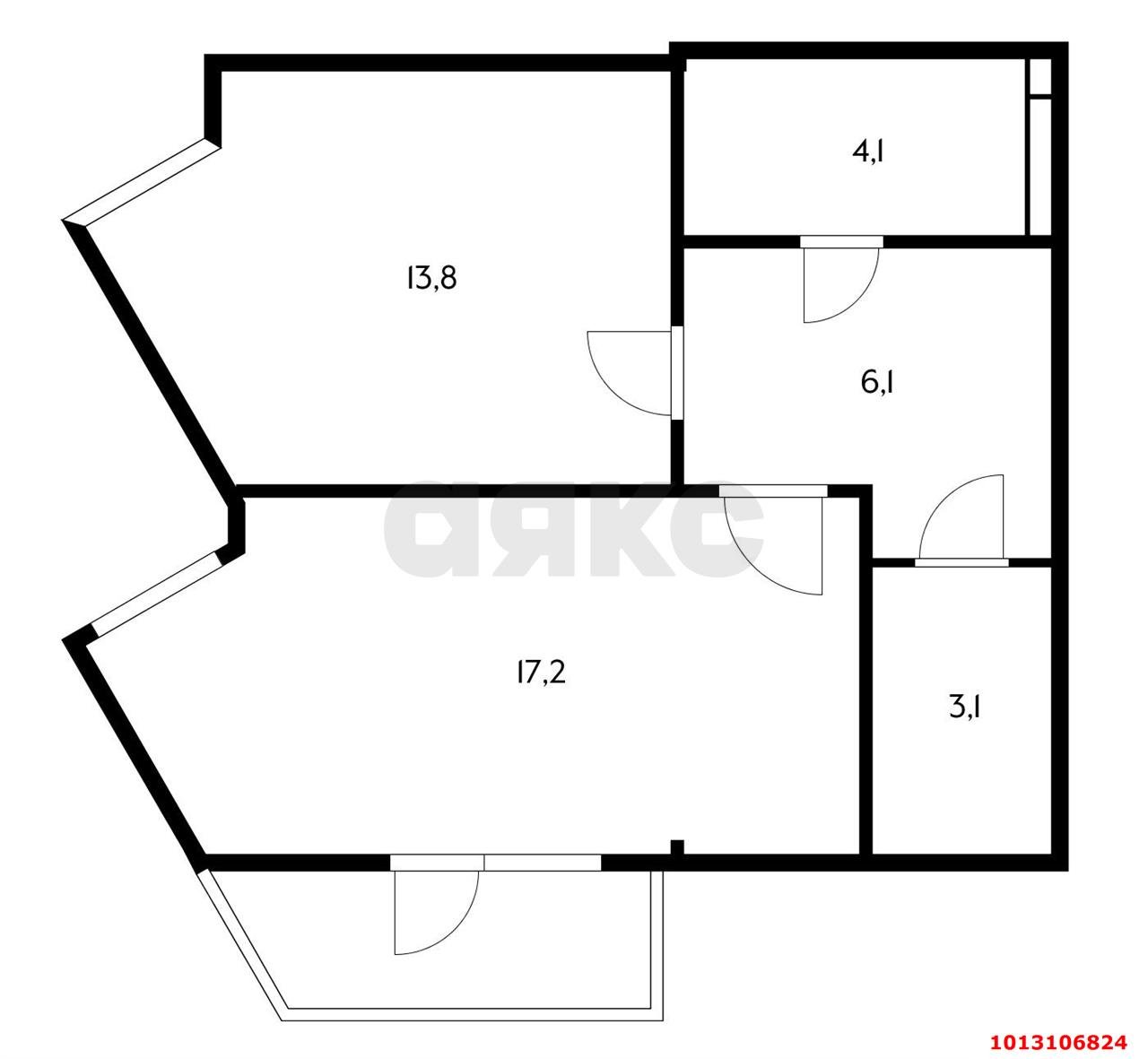 Фото №9: 1-комнатная квартира 48 м² - Краснодар, Юбилейный, пр-кт Чекистов, 42