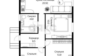 Фото №2: Дом 72 м² - Южный, п. коттеджный  Южная столица, ул. Тихорецкая, 24