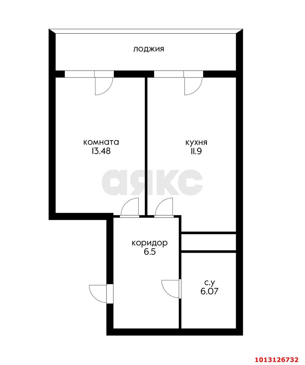 Фото №7: 1-комнатная квартира 42 м² - Знаменский, Родные Просторы, ул. Природная, 10Бк5