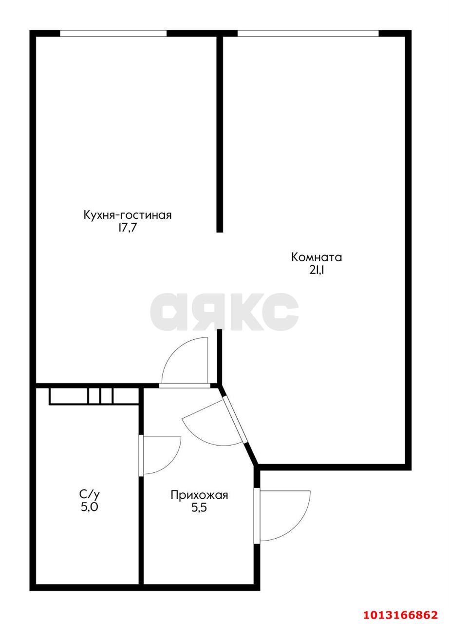 Фото №5: 1-комнатная квартира 49 м² - Новая Адыгея, жилой комплекс Мега-Победа 2, ул. Песочная, 1к5