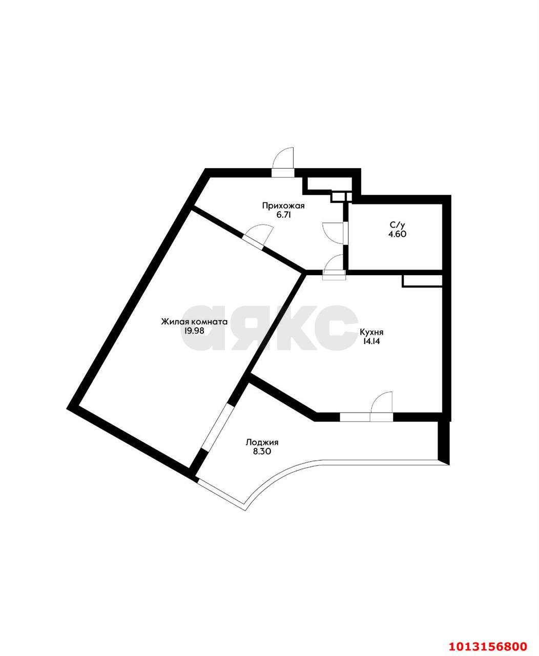 Фото №12: 1-комнатная квартира 53 м² - Краснодар, Комсомольский, ул. Тюляева, 2/1