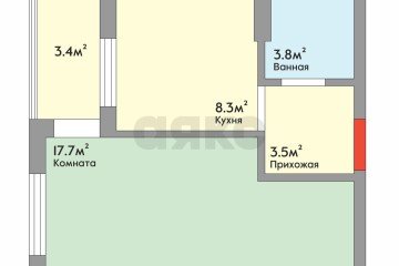 Фото №3: 1-комнатная квартира 37 м² - Краснодар, мкр. Восточно-Кругликовский, ул. имени 40-летия Победы, 93