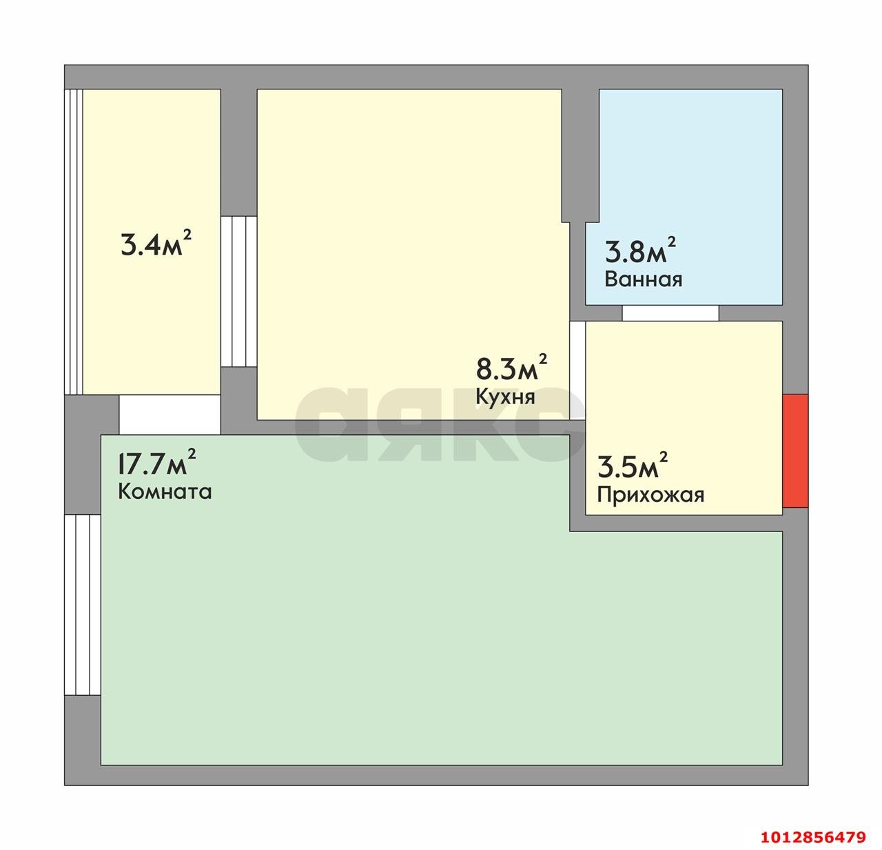 Фото №3: 1-комнатная квартира 37 м² - Краснодар, Восточно-Кругликовский, ул. имени 40-летия Победы, 93