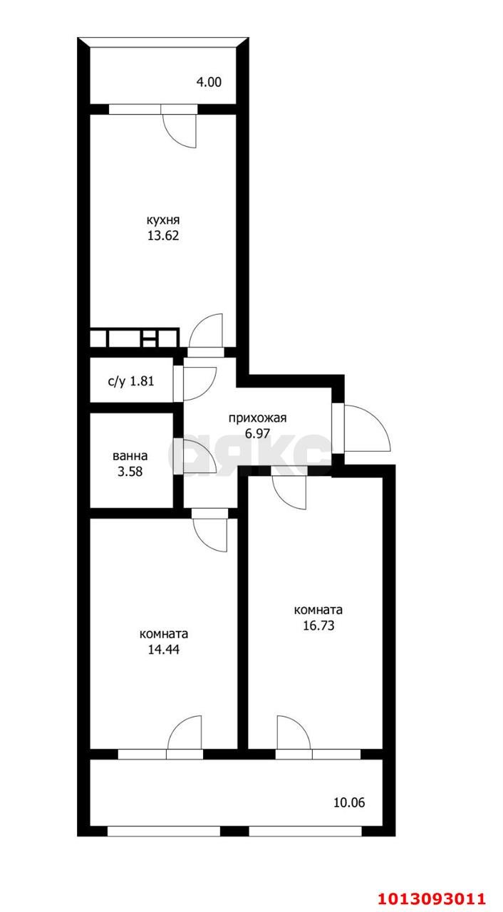 Фото №4: 2-комнатная квартира 64 м² - Знаменский, Родные Просторы, ул. Природная, 10Бк5