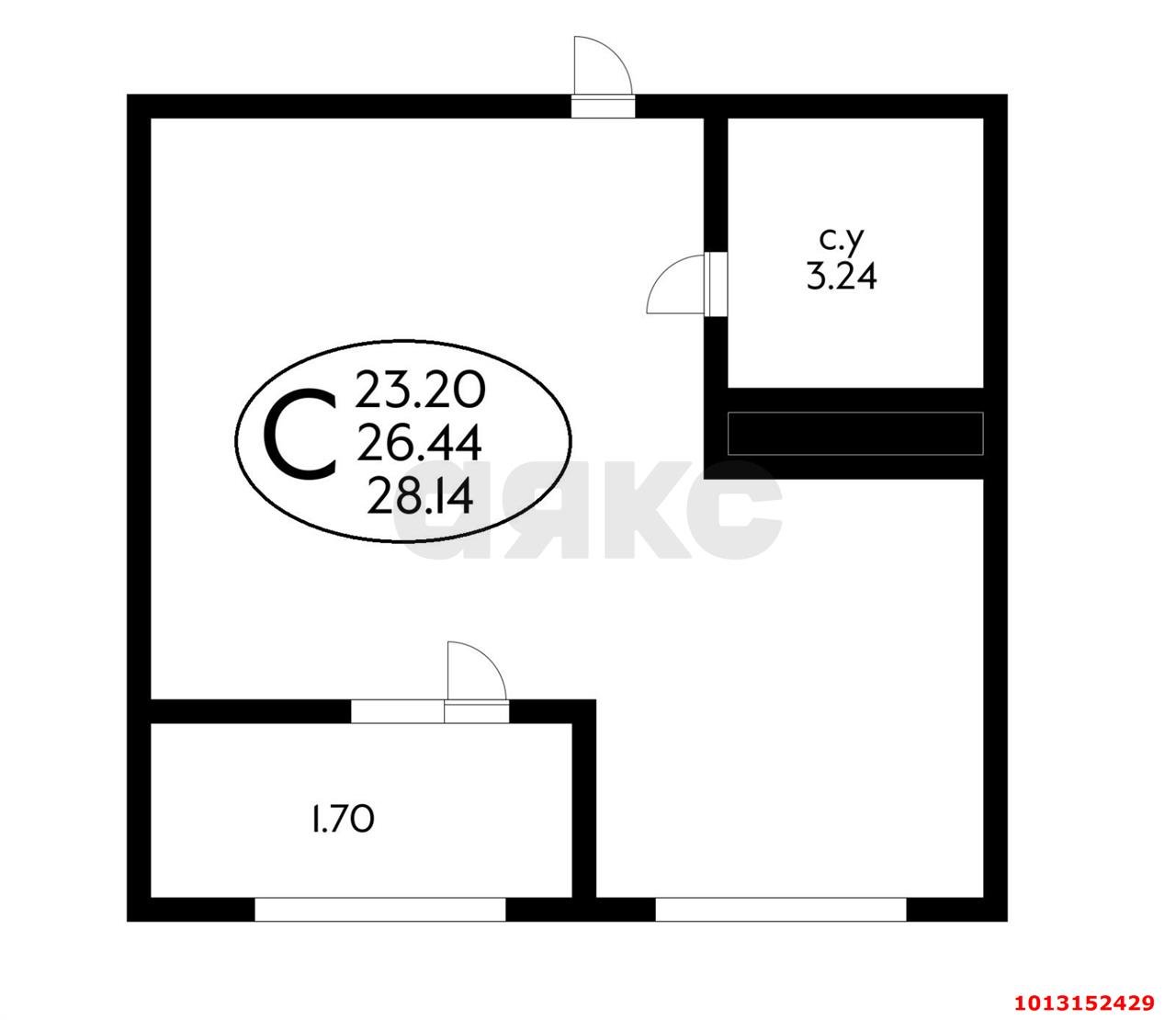 Фото №13: Студия 29 м² - Краснодар, Славянский, ул. Заполярная, 39к3