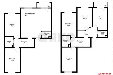 Фото №2: 3-комнатная квартира 95 м² - Краснодар, мкр. жилой комплекс Италия, ул. Веронская, 14