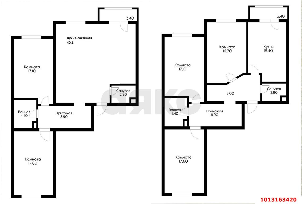 Фото №2: 3-комнатная квартира 95 м² - Краснодар, жилой комплекс Италия, ул. Веронская, 14