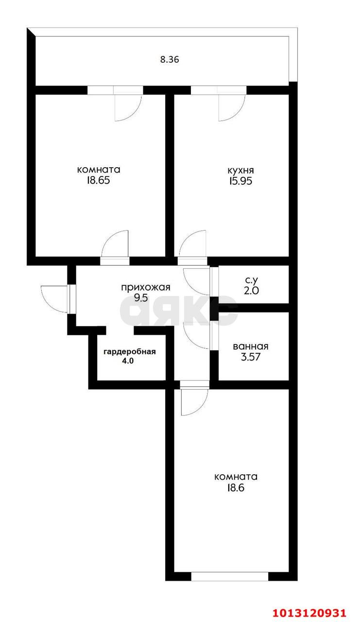 Фото №20: 2-комнатная квартира 72 м² - Краснодар, Фестивальный, ул. Дальняя, 4/2к1