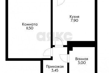 Фото №4: 1-комнатная квартира 26 м² - Краснодар, мкр. жилой комплекс Дыхание, ул. Лётчика Позднякова, 2