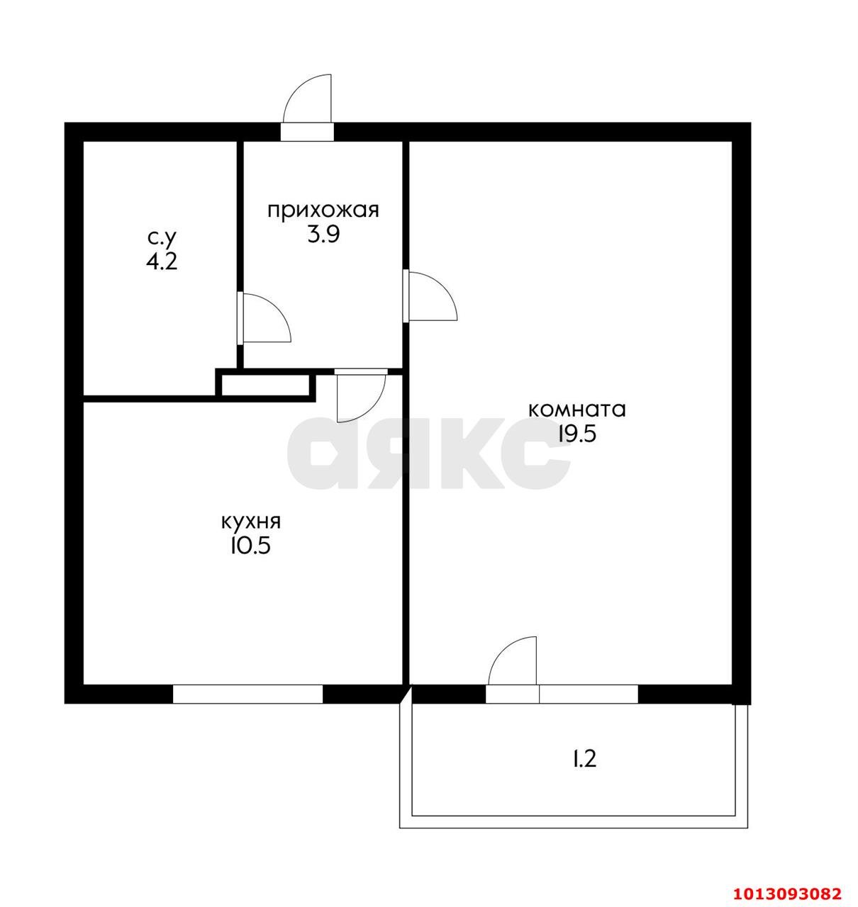 Фото №11: 1-комнатная квартира 42 м² - Краснодар, Краевая Клиническая Больница, ул. Восточно-Кругликовская, 71