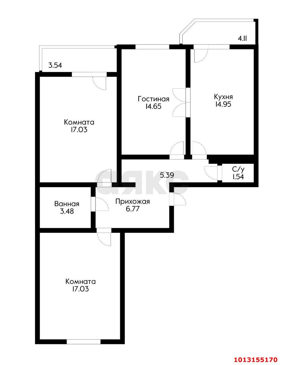 Фото №20: 3-комнатная квартира 88 м² - Краснодар, Восточно-Кругликовский, ул. Героя А.А. Аверкиева, 40