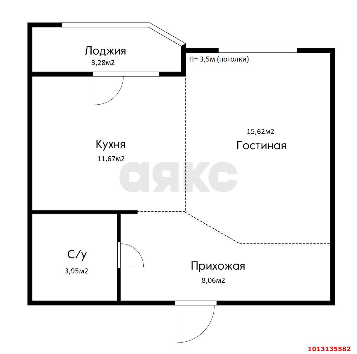 Фото №7: 1-комнатная квартира 42 м² - Краснодар, Губернский, ул. имени Героя Георгия Бочарникова, 12/1