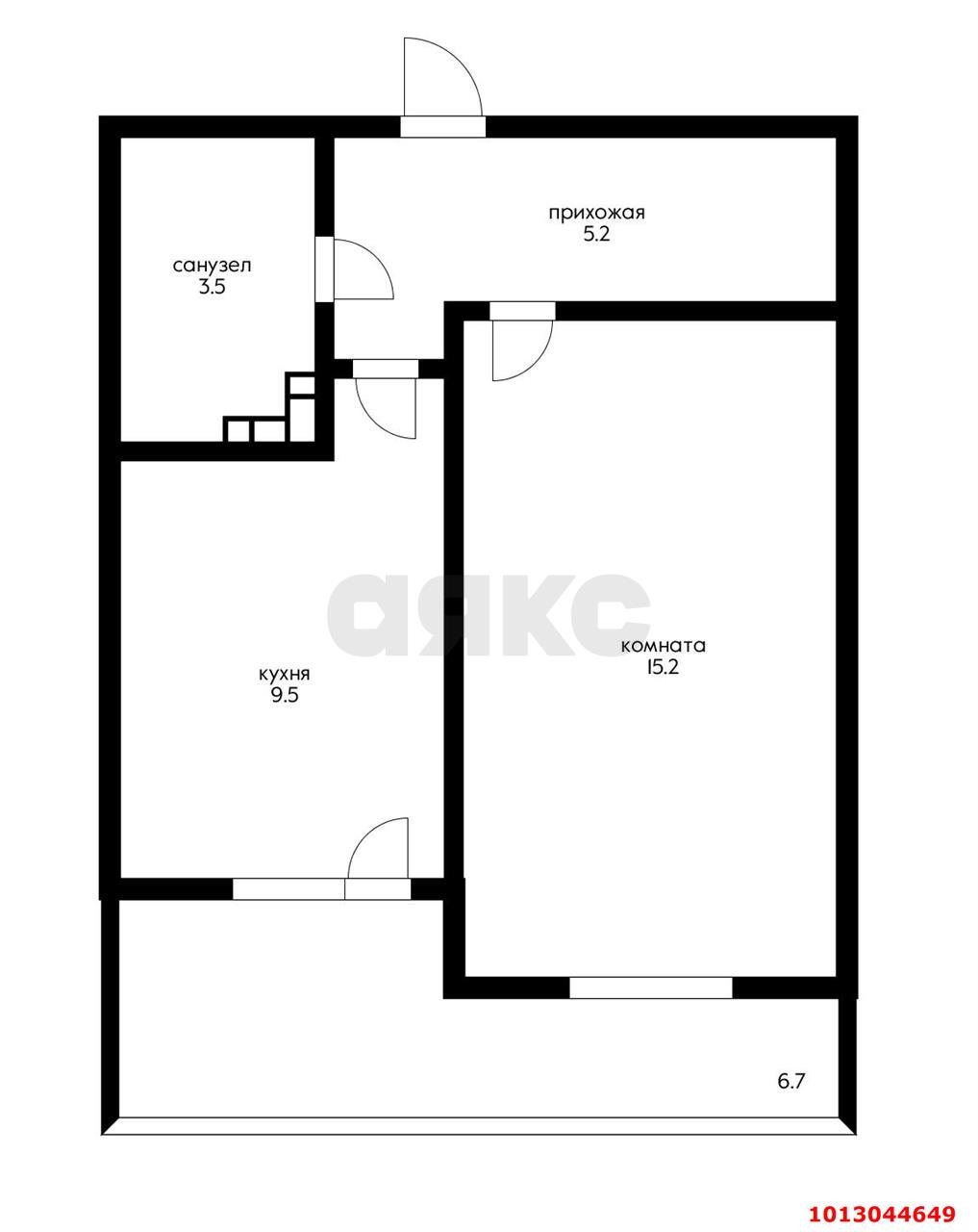 Фото №2: 1-комнатная квартира 40 м² - Краснодар, жилой комплекс Акварели-2, ул. Тепличная, 62/1к4