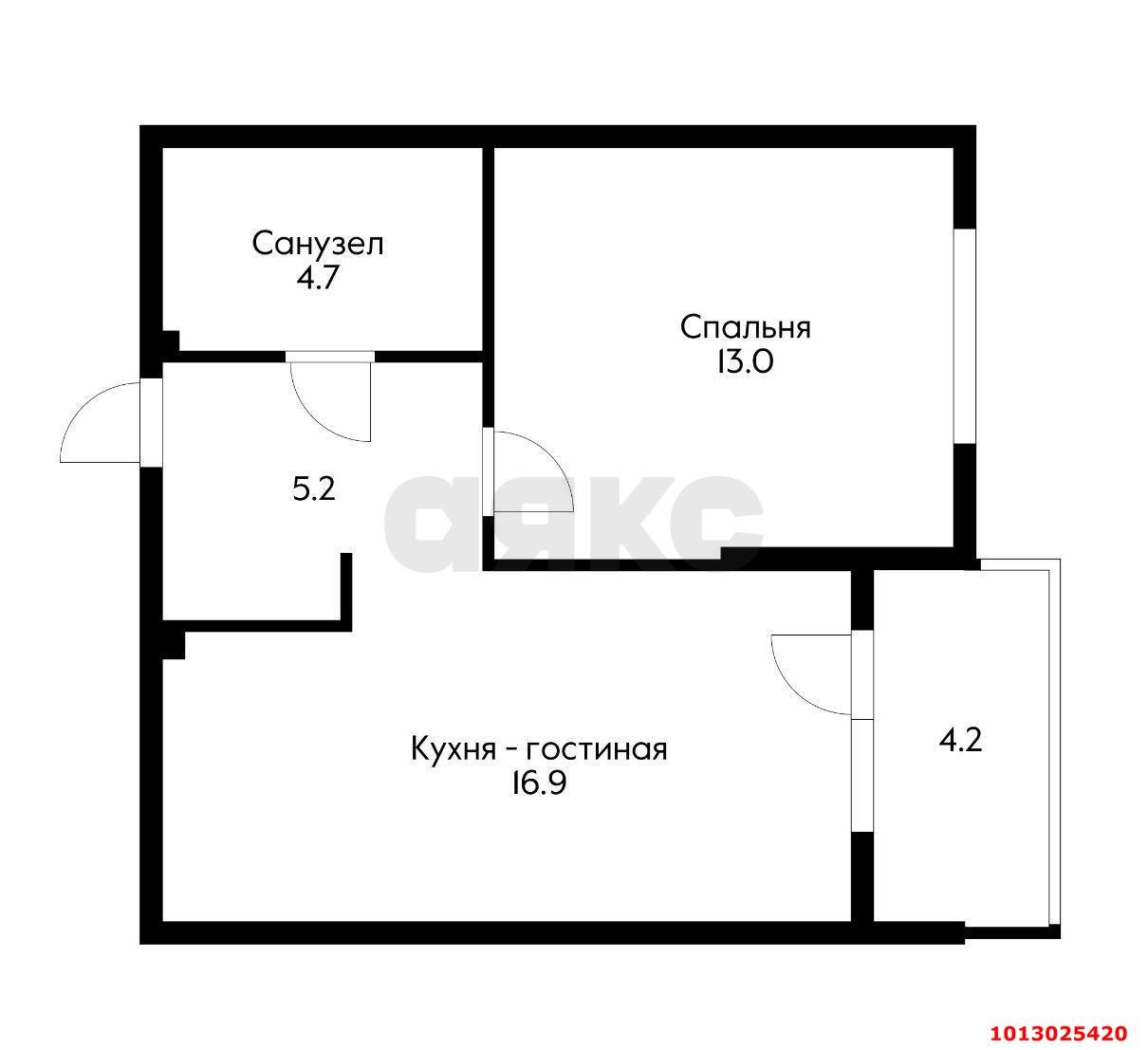 Фото №6: 1-комнатная квартира 39 м² - Краснодар, Парк Победы, 