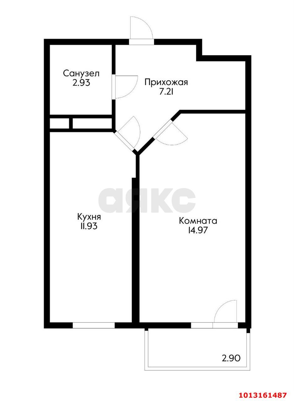 Фото №10: 1-комнатная квартира 40 м² - Краснодар, жилой комплекс Светлый, ул. Московская, 144к1