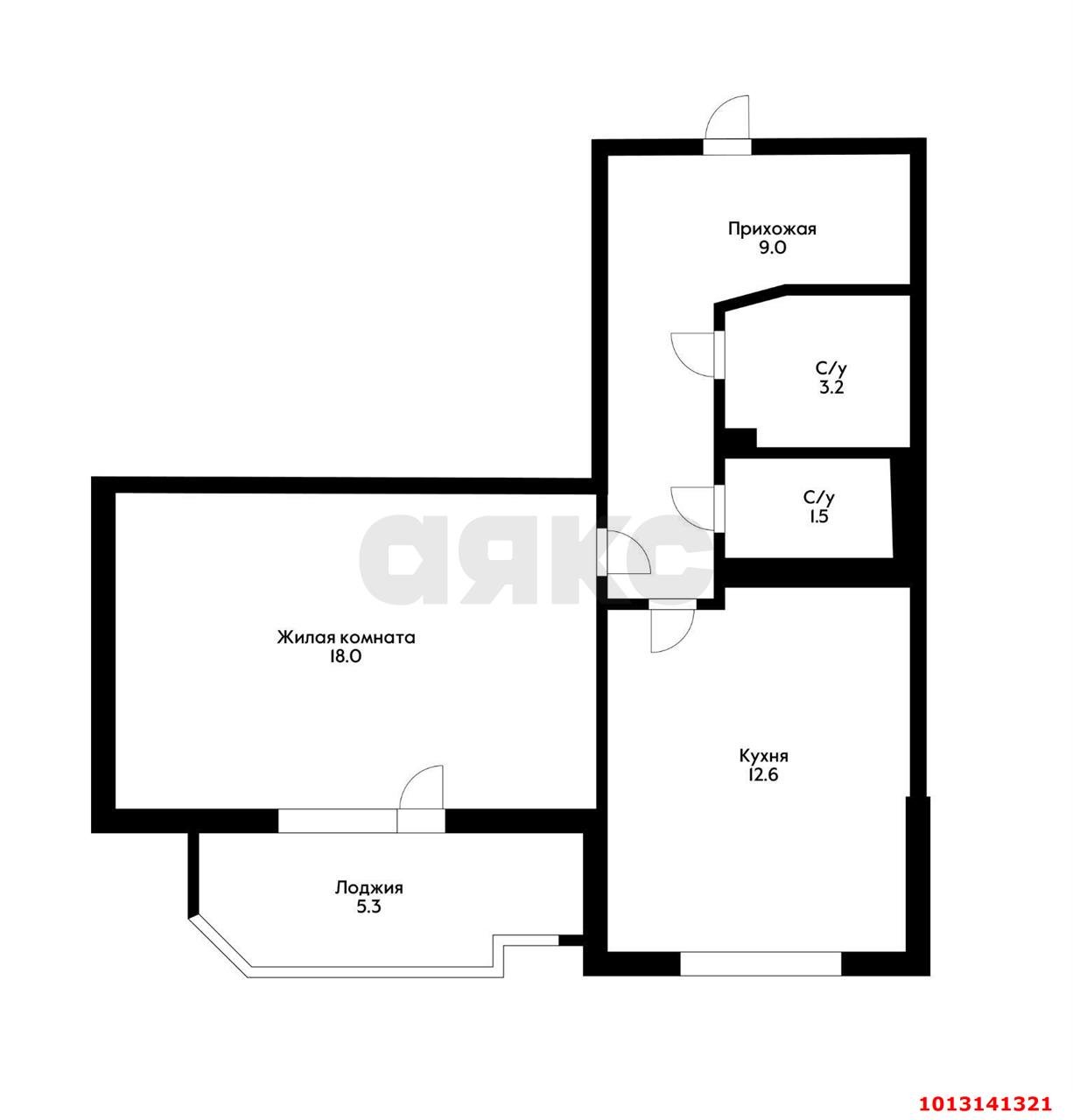 Фото №13: 1-комнатная квартира 50 м² - Краснодар, Фестивальный, ул. Фестивальная, 6