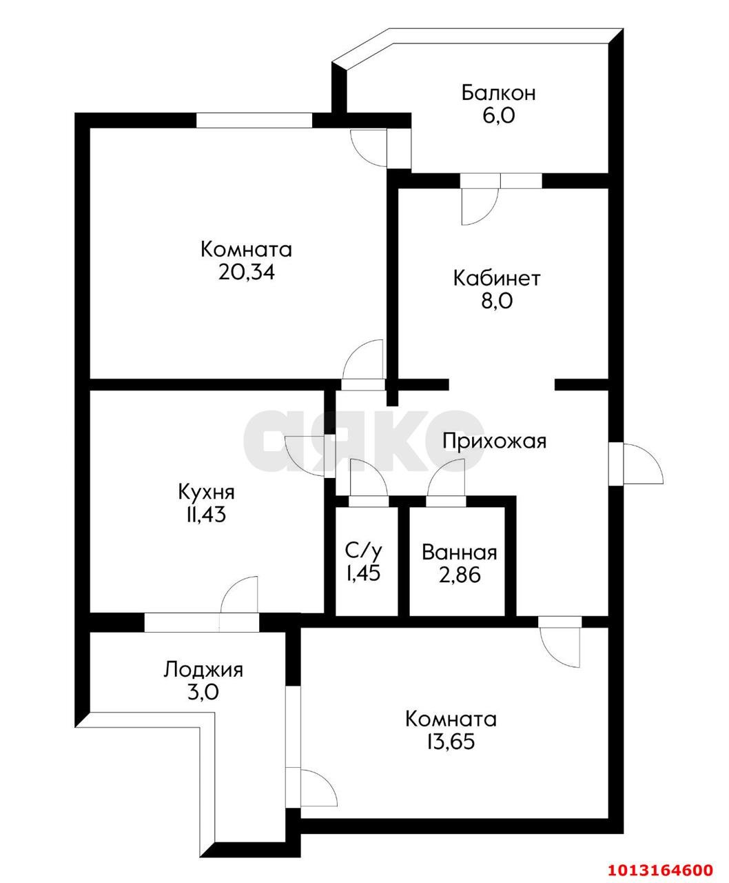 Фото №10: 3-комнатная квартира 77 м² - Краснодар, Комсомольский, ул. Сормовская, 179/1