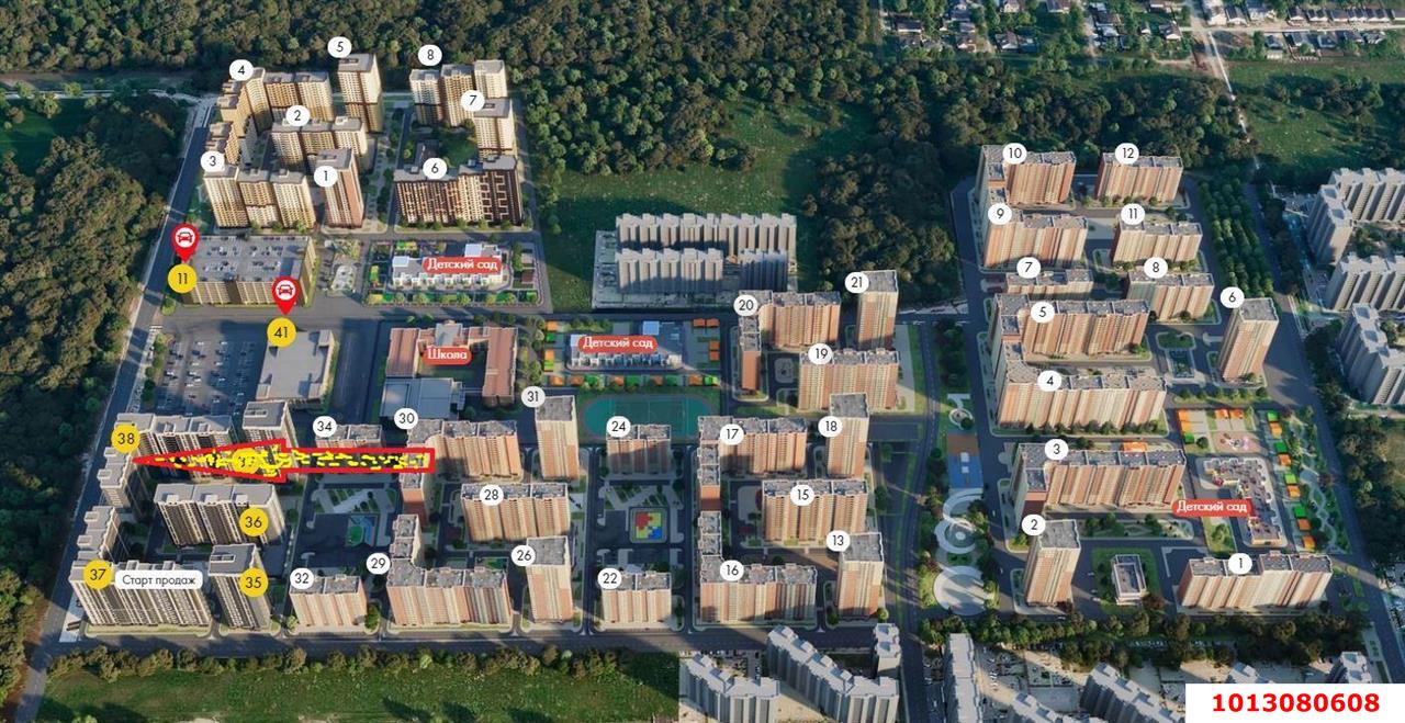 Фото №17: 1-комнатная квартира 39&nbsp;м², 16/22&nbsp;эт. - Краснодар, Прикубанский внутригородской округ, ЖК Губернский, мкр. 7-й квартал, ул. имени Героя Николая Шевелёва, 17