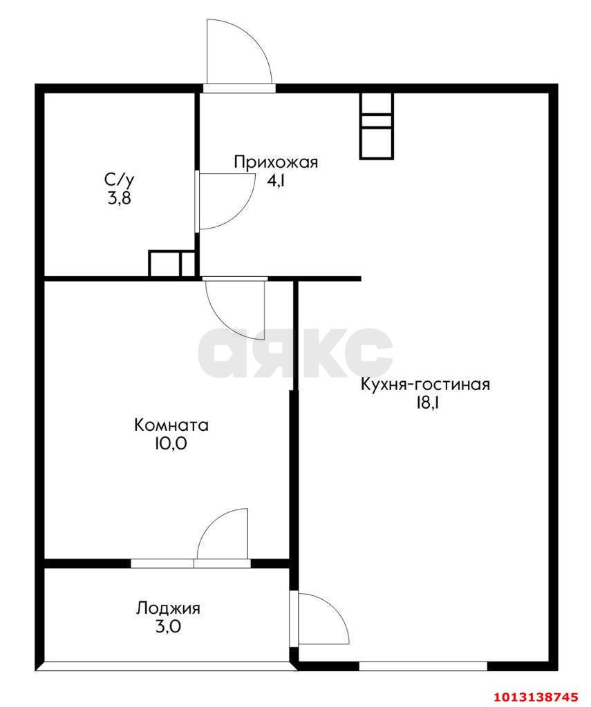 Фото №2: 1-комнатная квартира 38 м² - Краснодар, жилой комплекс Сармат, ул. Западный Обход, 65А