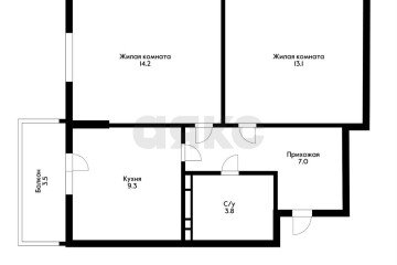 Фото №2: 2-комнатная квартира 50 м² - Краснодар, мкр. жилой комплекс Южане, ул. Даниила Смоляна, 65