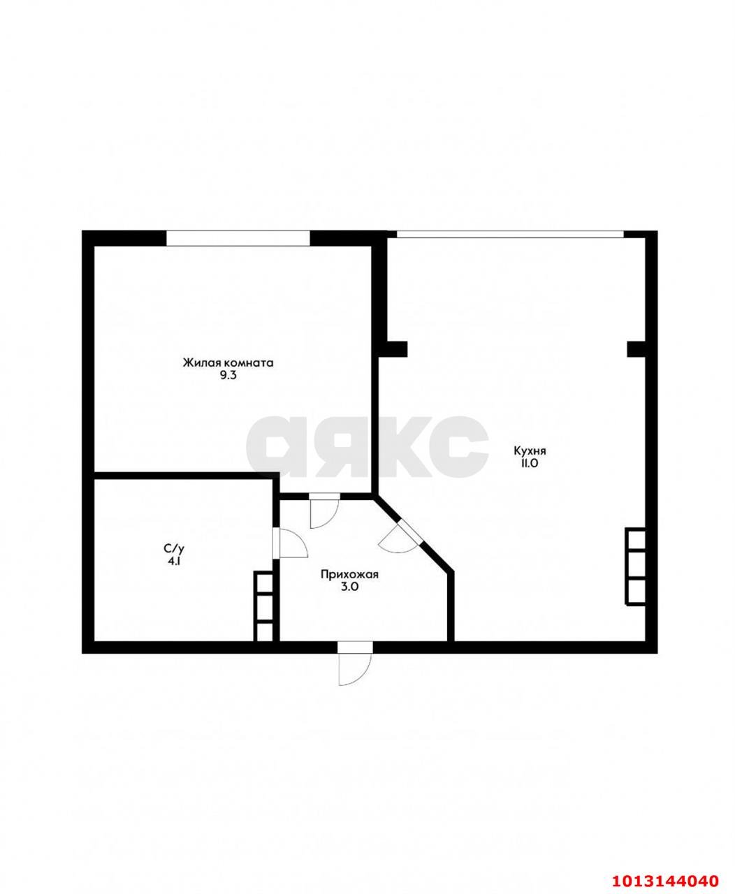 Фото №6: 1-комнатная квартира 30 м² - Краснодар, Славянский, ул. Красных Партизан, 1/4к16