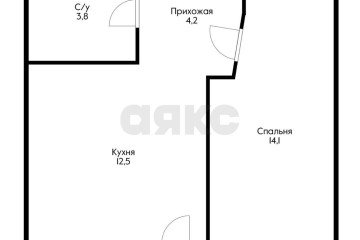 Фото №5: 1-комнатная квартира 38 м² - Краснодар, мкр. жилой комплекс Облака, ул. имени Генерала Корнилова, 9к3