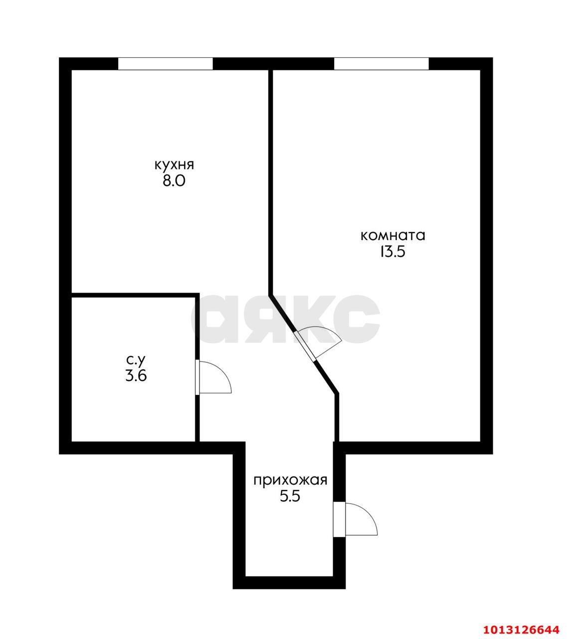 Фото №1: 1-комнатная квартира 30&nbsp;м², 1/4&nbsp;эт. - Новая Адыгея, ул. Береговая, 2/5