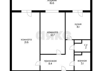 Фото №4: 2-комнатная квартира 72 м² - Краснодар, мкр. жилой комплекс Россинский Парк, ул. Командорская, 15/1