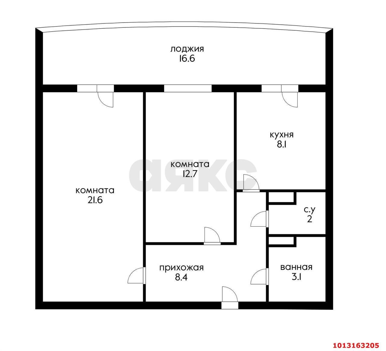 Фото №4: 2-комнатная квартира 72 м² - Краснодар, жилой комплекс Россинский Парк, ул. Командорская, 15/1