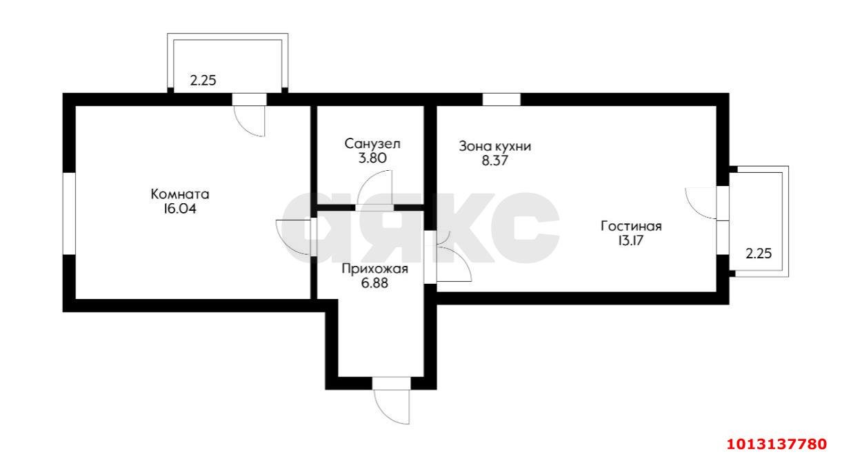 Фото №2: 1-комнатная квартира 56 м² - Краснодар, жилой комплекс Португалия, ул. Лиссабонская, 109к24