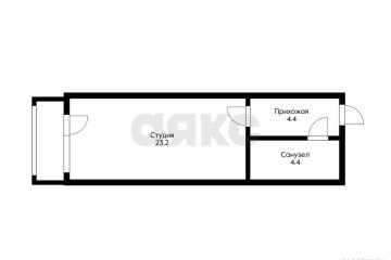 Фото №5: Студия 25 м² - Яблоновский, пер. 2-й Первомайский, 12