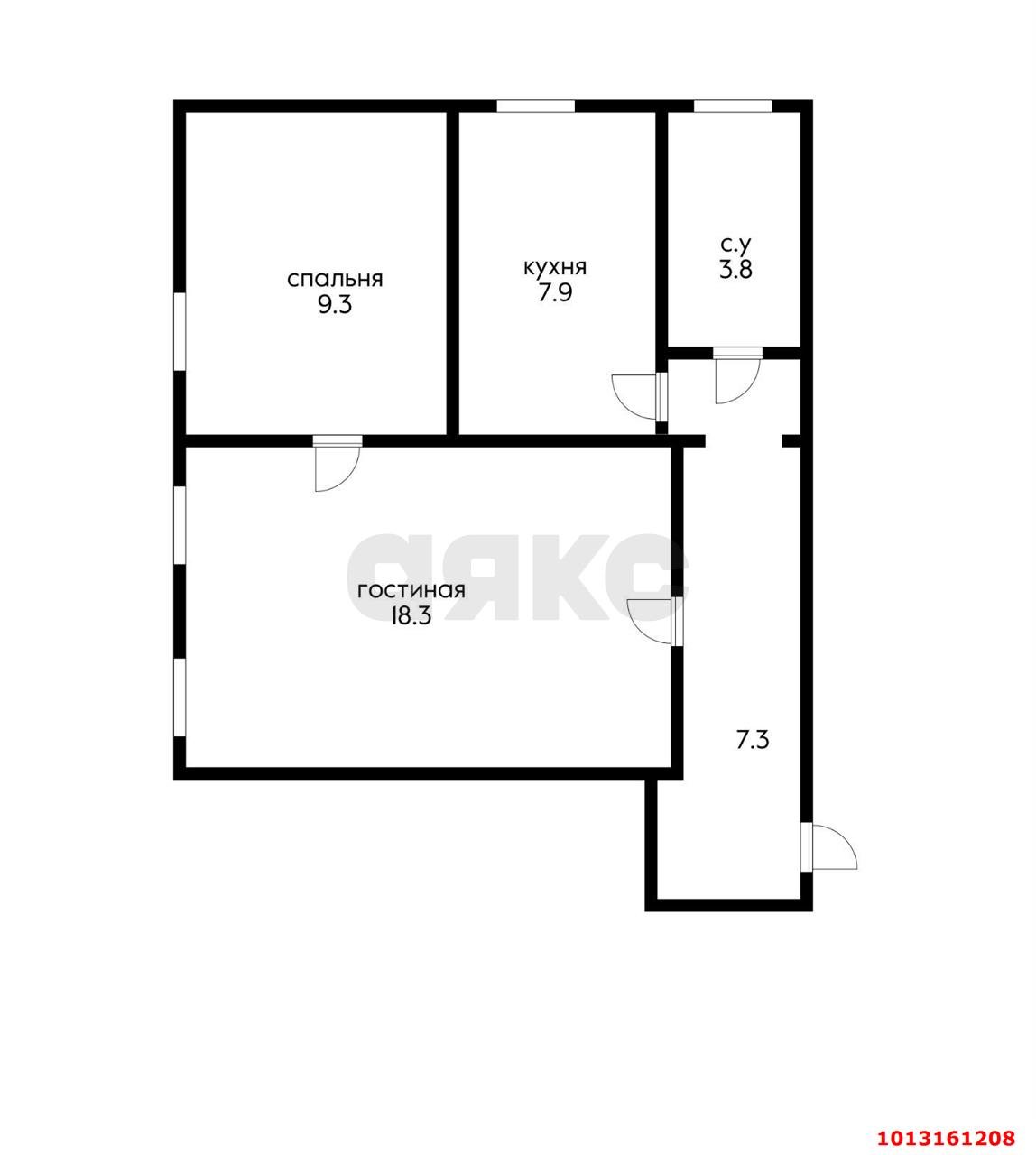 Фото №5: 2-комнатная квартира 49 м² - Афипский, ул. Шоссейная, 16