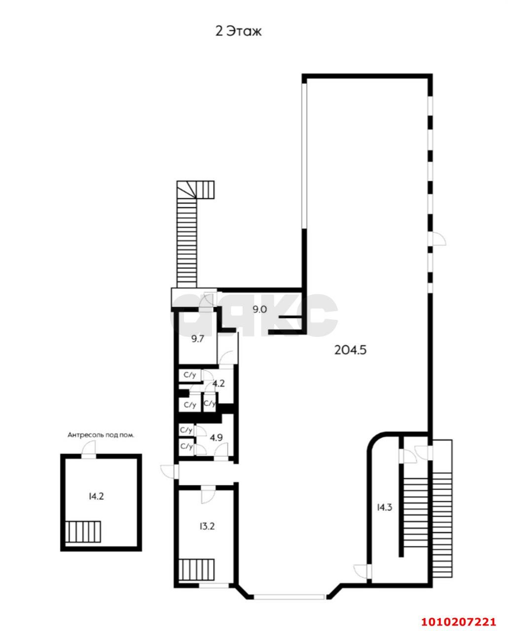 Фото №13: Готовый бизнес 820&nbsp;м², 1/3&nbsp;эт. - Краснодар, Прикубанский внутригородской округ, мкр. Фестивальный, ул. Красных Партизан, 337