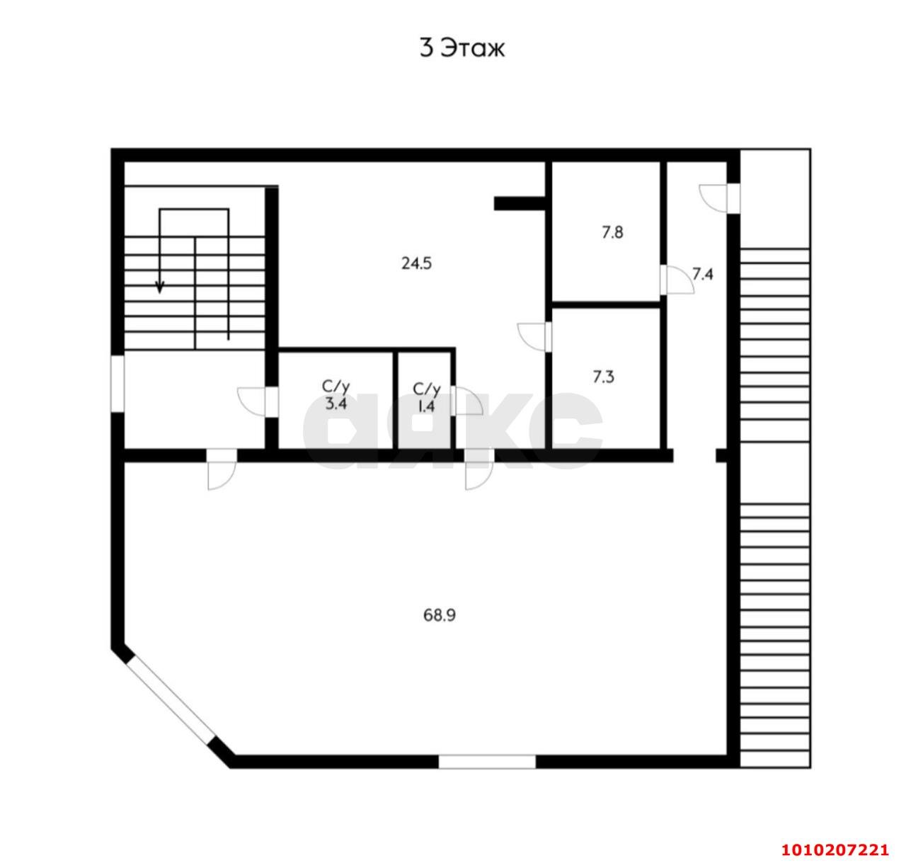 Фото №12: Готовый бизнес 820&nbsp;м², 1/3&nbsp;эт. - Краснодар, Прикубанский внутригородской округ, мкр. Фестивальный, ул. Красных Партизан, 337