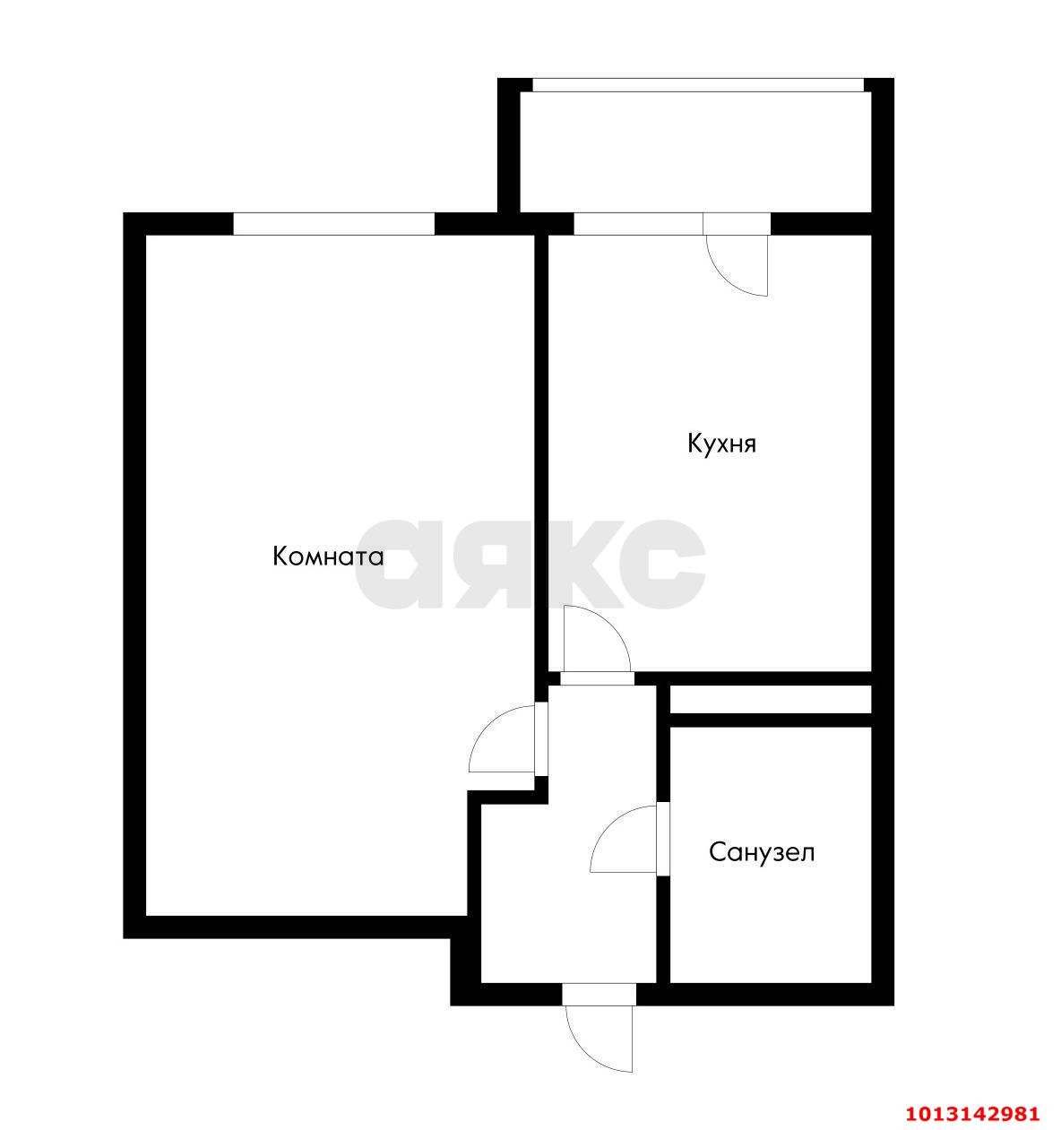 Фото №14: 1-комнатная квартира 38 м² - Берёзовый, Витаминкомбинат, ул. Профессора Рудакова, 7/36к5