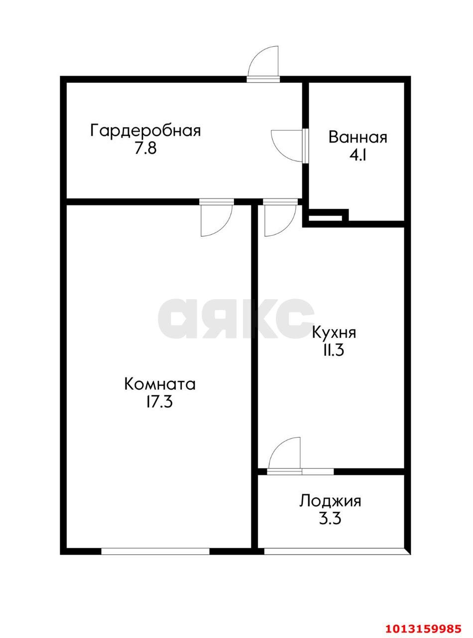 Фото №5: 1-комнатная квартира 43 м² - Краснодар, жилой комплекс Дружный, б-р Адмиралтейский, 3