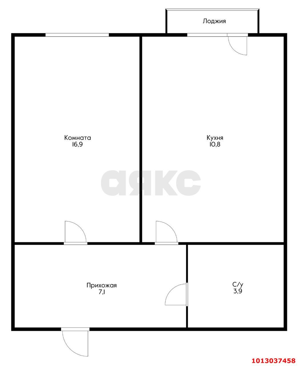 Фото №14: 1-комнатная квартира 42 м² - Краснодар, жилой комплекс Гарант, ул. Бородинская, 150Бк2