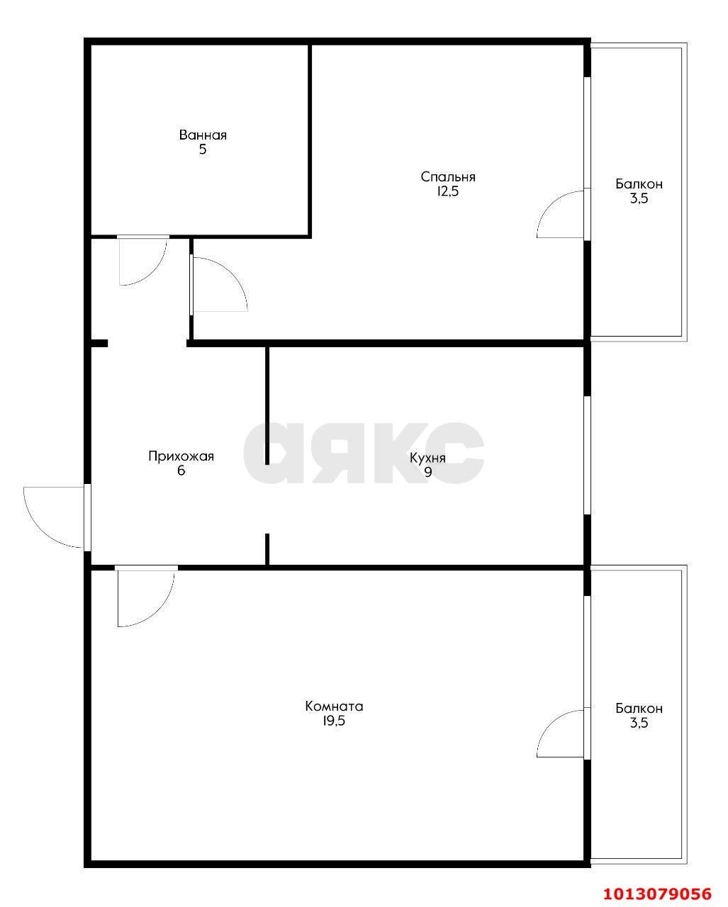 Фото №13: 2-комнатная квартира 54 м² - Краснодар, Пашковский, ул. 1 Мая, 75/3