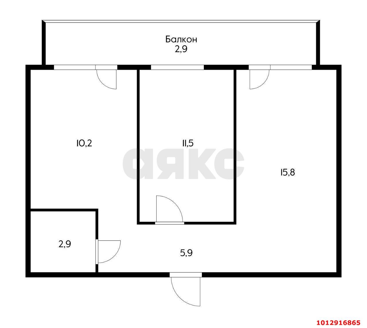 Фото №16: 2-комнатная квартира 46 м² - Краснодар, Сады Калинина, ул. Владимирская, 1