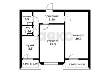 Фото №2: 2-комнатная квартира 60 м² - Краснодар, мкр. жилой комплекс Символ, 