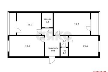 Фото №2: 3-комнатная квартира 89 м² - Краснодар, мкр. Микрохирургии глаза, ул. Академика Лукьяненко, 28