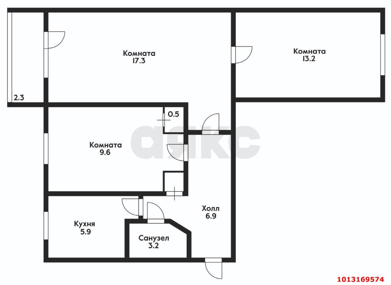 Фото №5: 3-комнатная квартира 56 м² - Динская, ул. Красная, 90