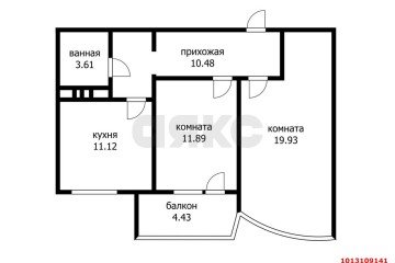 Фото №3: 2-комнатная квартира 58 м² - Краснодар, мкр. жилой комплекс Режиссёр, ул. Уральская, 100/6