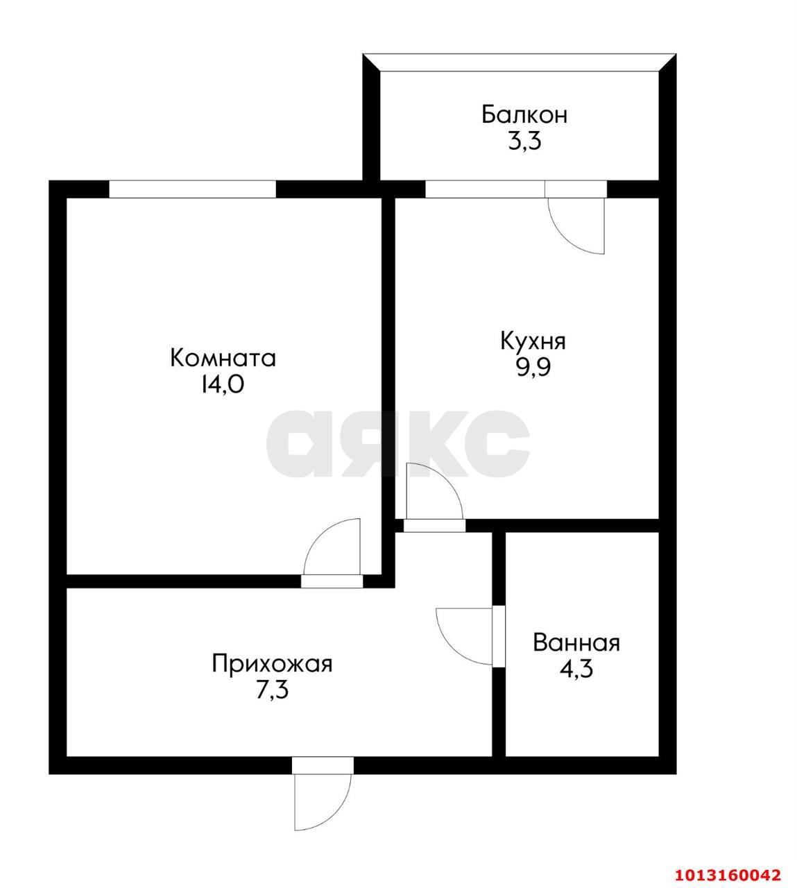 Фото №7: 1-комнатная квартира 39 м² - Краснодар, Музыкальный, ул. Суздальская, 9