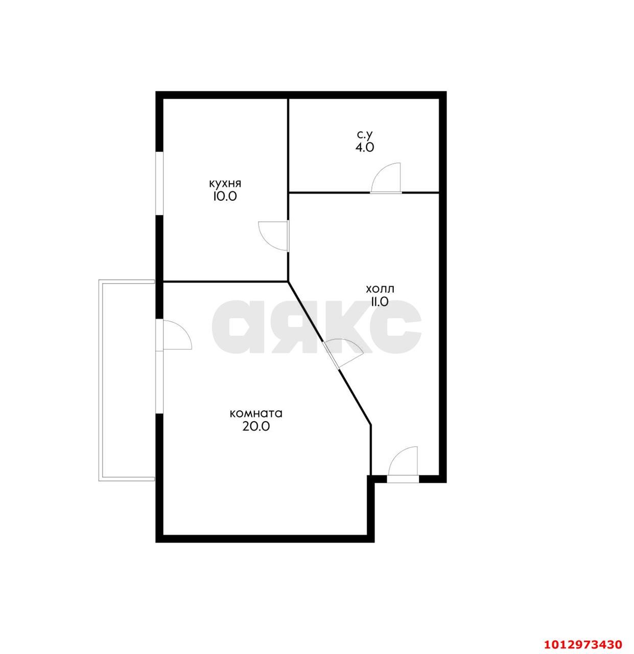 Фото №11: 1-комнатная квартира 48 м² - Краснодар, Краевая Клиническая Больница, ул. Восточно-Кругликовская, 72