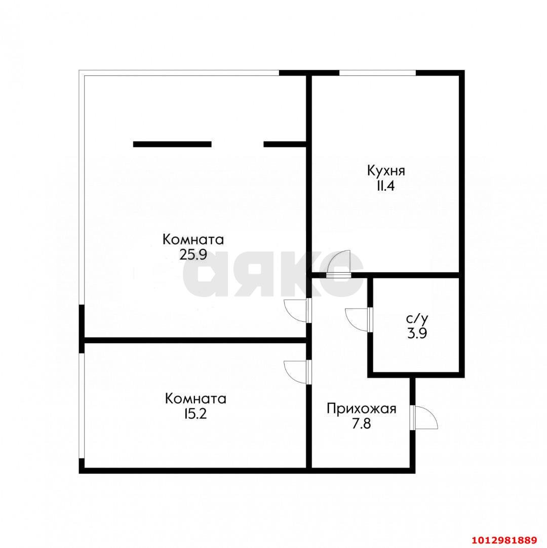 Фото №14: 2-комнатная квартира 63 м² - Новая Адыгея, жилой комплекс Мега-Победа 2, ул. Песочная, 1к4