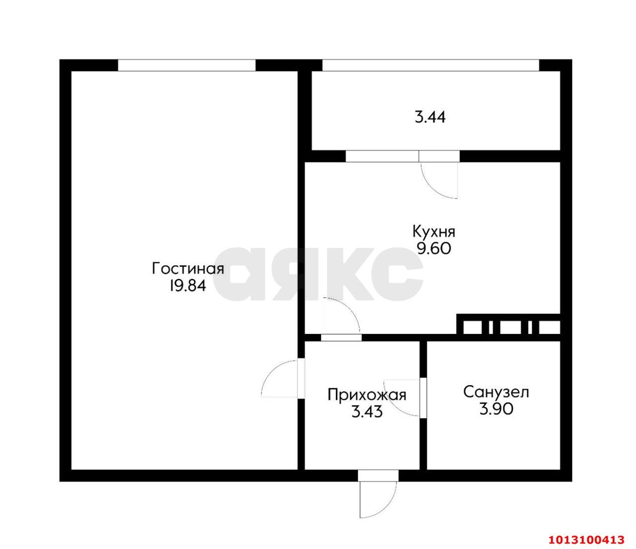 Фото №3: 1-комнатная квартира 36 м² - Краснодар, жилой комплекс Архитектор, ул. Наставников, 14