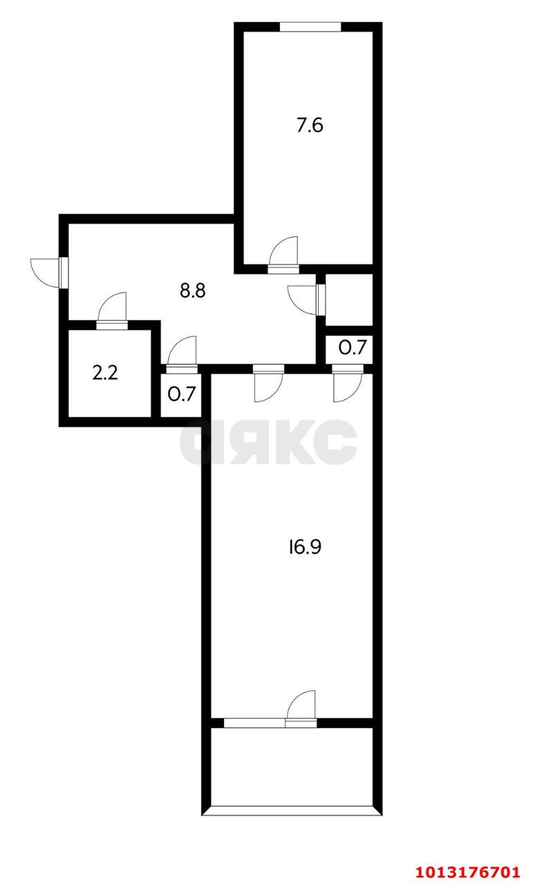 Фото №4: 1-комнатная квартира 42 м² - Краснодар, Центральный, ул. Кирова, 3