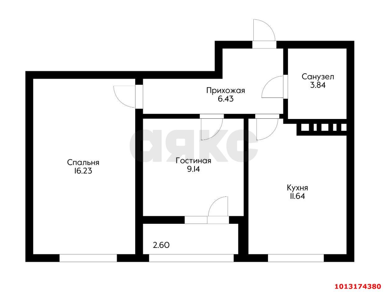 Фото №7: 2-комнатная квартира 52 м² - Краснодар, жилой комплекс Архитектор, ул. Наставников